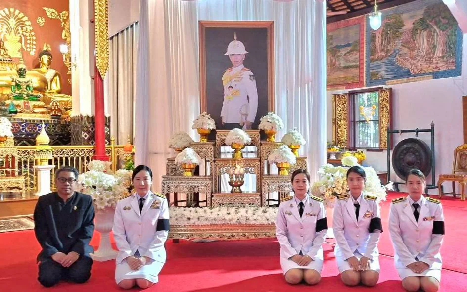 เข้าร่วม พิธีบำเพ็ญกุศล ในวาระครบ 50 วัน (ปัญญาสมวาร) แห่งการสิ้นพระชนม์ ถวายเป็นพระกุศลแด่สมเด็จพระเจ้าลูกเธอ เจ้าฟ้าพัชรกิติยาภา นเรนทิราเทพยวดี กรมหลวงร
