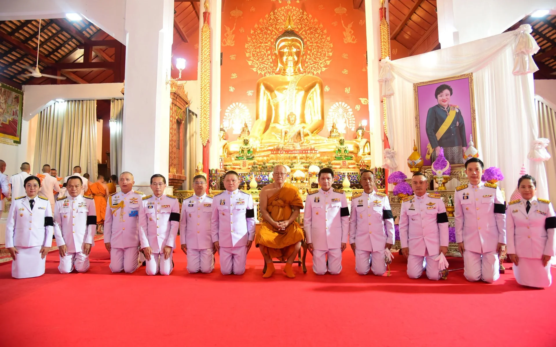เข้าร่วมประกอบ พิธีเจริญพระพุทธมนต์และทำบุญตักบาตรถวายพระกุศล พระเจ้าวรวงศ์เธอ พระองค์เจ้าโสมสวลี กรมหมื่นสุทธนารีนาถ เนื่องในวันคล้ายวันประสูติ